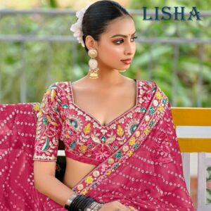 stavan lisha series 1001-1010 georgette wholesale saree
