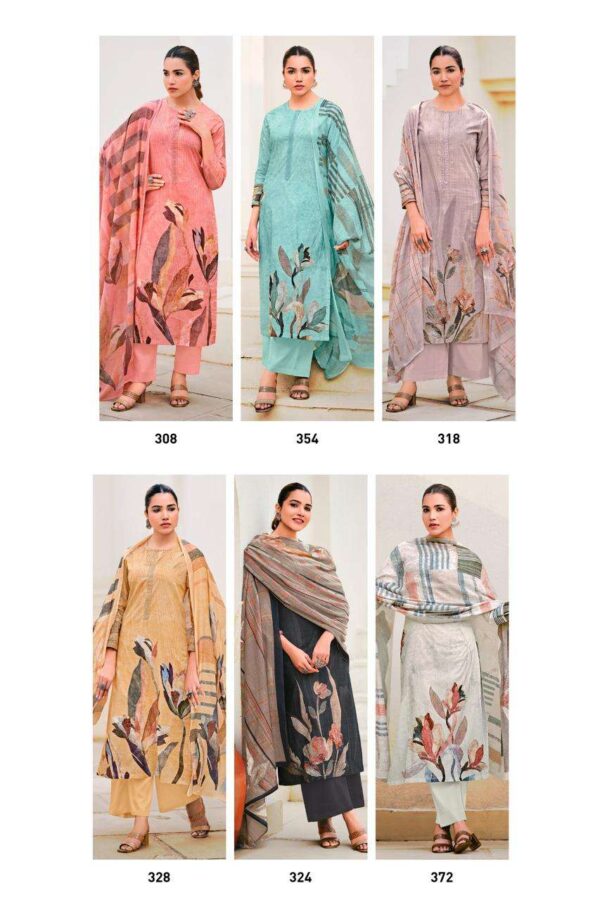 sudriti - noor   sudriti noor latest trending designer salwar kameez wholesale price surat gujarat 14 2025 02 11 20 36 09.jpg sudriti noor latest trending designer salwar kameez wholesale price surat gujarat Catalogue Name : 26th May 2025 Name of Product : sudriti - noor  No of Design : 6 Piece (MOQ : 1 Set) Product Rate Per Piece : ₹ 995 / Per Piece Product Full Catalogue Rate : ₹ 5970 (GST Extra) Full Catalogue Weight : 6 KG Product Type & Size: unstitched Product Details: 
					 SUDRITI*
Presents
-
*NOOR*

TOP - PURE COTTON LAWN DIGITAL PRINT WITH HAND WORK
NECK PATTI ORGANZA SILK DYED EMBEROIDARY

BOTTOM - COTTON

DUPATTA - PURE COTTON DIGITAL PRINTED DUPATTA

*RATE:*
995/-