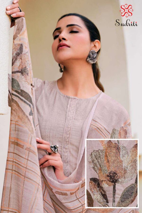sudriti - noor   sudriti noor latest trending designer salwar kameez wholesale price surat gujarat 7 2025 02 11 20 36 09.jpg sudriti noor latest trending designer salwar kameez wholesale price surat gujarat Catalogue Name : 26th May 2025 Name of Product : sudriti - noor  No of Design : 6 Piece (MOQ : 1 Set) Product Rate Per Piece : ₹ 995 / Per Piece Product Full Catalogue Rate : ₹ 5970 (GST Extra) Full Catalogue Weight : 6 KG Product Type & Size: unstitched Product Details: 
					 SUDRITI*
Presents
-
*NOOR*

TOP - PURE COTTON LAWN DIGITAL PRINT WITH HAND WORK
NECK PATTI ORGANZA SILK DYED EMBEROIDARY

BOTTOM - COTTON

DUPATTA - PURE COTTON DIGITAL PRINTED DUPATTA

*RATE:*
995/-
