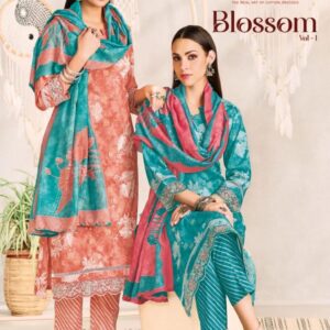 suryajyoti blossom vol 1 series 1001-1006 cotton wholesale suit