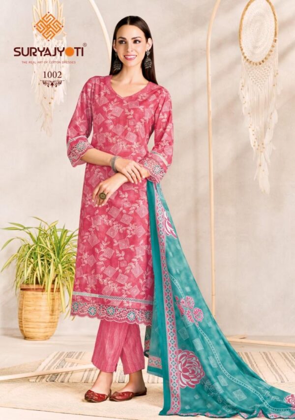 suryajyoti blossom vol 1 series 1001-1006 cotton wholesale suit - Image 5