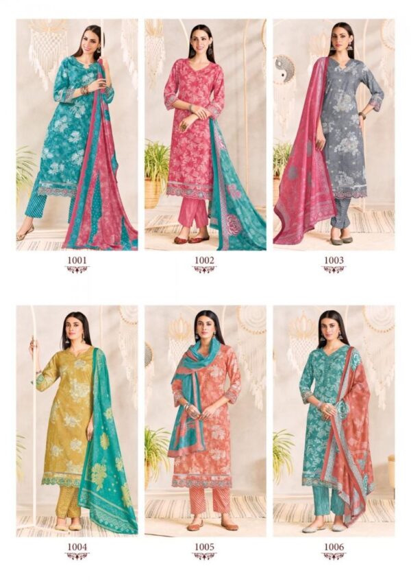 suryajyoti blossom vol 1 series 1001-1006 cotton wholesale suit - Image 6