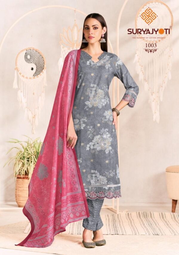 suryajyoti blossom vol 1 series 1001-1006 cotton wholesale suit - Image 8