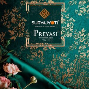 suryajyoti preyasi vol 10 series 10001-10010 COTTON wholesale suit