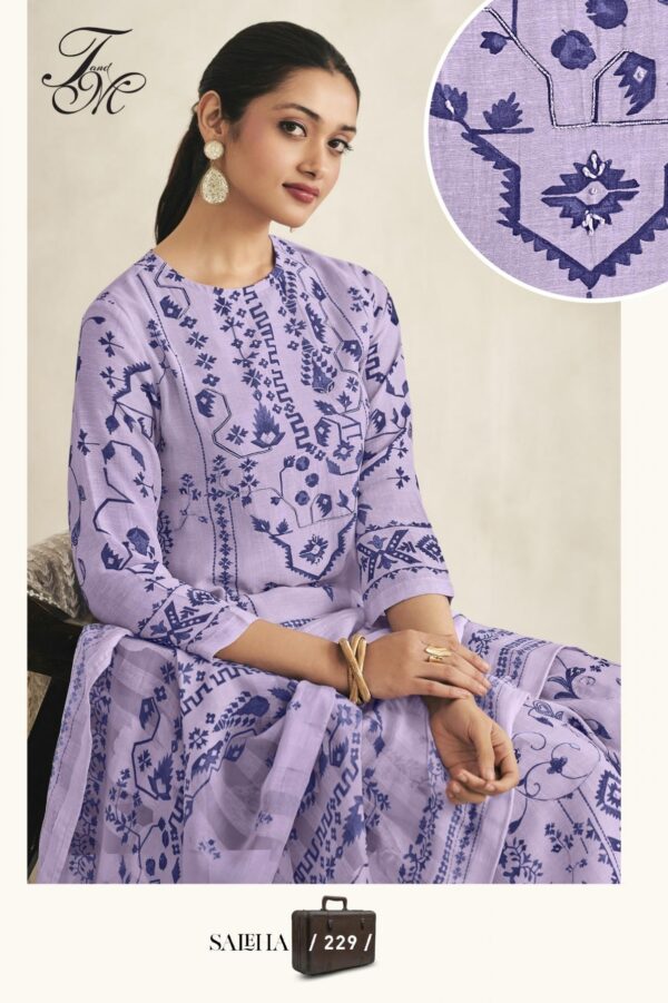 t&m saleha PURE LINEN DIGITAL PRINT WITH HAND WORK wholesale suit  t&m saleha PURE LINEN DIGITAL PRINT WITH HAND WORK wholesale suit, t&m saleha PURE LINEN DIGITAL PRINT WITH HAND WORK wholesale suit surat, t&m saleha PURE LINEN DIGITAL PRINT WITH HAND WORK wholesale suit new latest catalog, t&m saleha PURE LINEN DIGITAL PRINT WITH HAND WORK wholesale suit wholesale surat, t&m saleha PURE LINEN DIGITAL PRINT WITH HAND WORK wholesale suit single, t&m saleha PURE LINEN DIGITAL PRINT WITH HAND WORK wholesale suit catalog price, t&m saleha PURE LINEN DIGITAL PRINT WITH HAND WORK wholesale suit salwar suit, t&m saleha PURE LINEN DIGITAL PRINT WITH HAND WORK wholesale suit dresses, t&m saleha PURE LINEN DIGITAL PRINT WITH HAND WORK wholesale suit indian salwar suit, t&m saleha PURE LINEN DIGITAL PRINT WITH HAND WORK wholesale suit dress material t m saleha pure linen digital print with hand work wholesale suit 12 2025 05 06 14 10 06 
                     t&m saleha PURE LINEN DIGITAL PRINT WITH HAND WORK wholesale suit
                     
                     
                     
                     Specification :
                     
                        
                           
						   
								Product Date:
								06-05-2025
							
                             							
								Name:
								T&m Saleha Pure Linen Digital Print With Hand Work Wholesale Suit
							
																					
								Cname:
								Saleha 
							
														
								Brand:
								T And M Designer
							
							
														
								Total Design:
								6 Pcs
							
														
														
								Per Piece Rate:
								INR 2495
							
														
														
								Full Catalog Rate:
								INR 14970								+ (5 % GST) + Shipping Charge
								
							
														
														
								Weight:
								6 Kg
							
																					
								Moq:
								Minimum 6 Pcs
							
														
														
														
								Type:
								Designer Salwar Kameez
							
														
							
							
														
								Fabric:
								
									Pure Linen								
							
																																																								
														
														
														
								Other Details:
								
	
		
			
			T&M
			A SAHIBA BRAND 
			presents
			-
			SALEHA

			TOP - PURE LINEN DIGITAL PRINT WITH HAND WORK

			BOTTOM - HEAVY COTTON

			DUPATTA - PURE LINEN JACQUARD STRIPE DUPATTA
			DIGITAL PRINTED

			RATE:
			2495/-