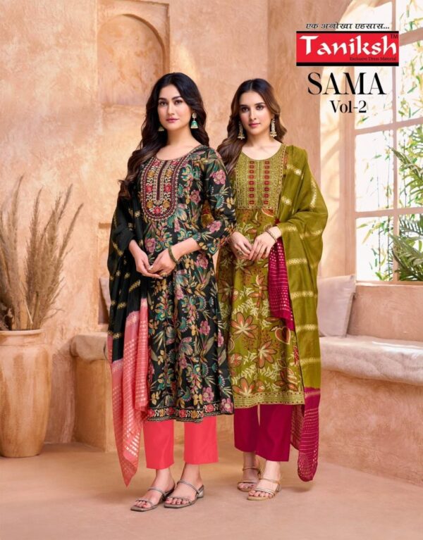 taniksh sama vol 2 series 2001-2006 VERTICAL wholesale readymade suit  taniksh sama vol 2 series 2001-2006 VERTICAL wholesale readymade suit , taniksh sama vol 2 series 2001-2006 VERTICAL wholesale readymade suit  surat, taniksh sama vol 2 series 2001-2006 VERTICAL wholesale readymade suit  new latest catalog, taniksh sama vol 2 series 2001-2006 VERTICAL wholesale readymade suit  wholesale surat, taniksh sama vol 2 series 2001-2006 VERTICAL wholesale readymade suit  single, taniksh sama vol 2 series 2001-2006 VERTICAL wholesale readymade suit  catalog price, taniksh sama vol 2 series 2001-2006 VERTICAL wholesale readymade suit  salwar suit, taniksh sama vol 2 series 2001-2006 VERTICAL wholesale readymade suit  dresses, taniksh sama vol 2 series 2001-2006 VERTICAL wholesale readymade suit  indian salwar suit, taniksh sama vol 2 series 2001-2006 VERTICAL wholesale readymade suit  dress material taniksh sama vol 2 series 2001 2006 vertical wholesale readymade suit 1 2025 05 11 23 02 24 
                     taniksh sama vol 2 series 2001-2006 VERTICAL wholesale readymade suit 
                     
                     
                     
                     Specification :
                     
                        
                           
						   
								Product Date:
								11-05-2025
							
                             							
								Name:
								Taniksh Sama Vol 2 Series 2001-2006 Vertical Wholesale Readymade Suit 
							
																					
								Cname:
								 Sama Vol 2
							
														
								Brand:
								Tanishk Fashion
							
							
														
								Total Design:
								6 Pcs
							
														
														
								Per Piece Rate:
								INR 830
							
														
														
								Full Catalog Rate:
								INR 4980								+ (5 % GST) + Shipping Charge
								
							
														
														
								Weight:
								6 Kg
							
																					
								Moq:
								Minimum 6 Pcs
							
														
														
														
								Type:
								Printed Salwar Kameez, Readymade Suits
							
														
							
							
														
								Fabric:
								
									Fancy								
							
																																																								
														
														
														
								Other Details:
								🙏🏻TANIKSH🙏🏻BRAND
(REDYMADE CATALOGUE) 
👗SAMA VOL 2 
✅TOP: VERTICAL FABRICS DISCHARGE PRINT
✅WITH EMBROIDERY WORK
✅BOTTOM: VERTICAN PENT 
✅DUPATTA:FANCY DUPATTA 
✅ ANARKALLI STYLE
✅SIZE:M,L,XL,XXL
💸RATE: 830/- 
✅BEST DESIGNS 
✅LATEST COLOURS
✅RICH COMBINATIONS 
🎒:Bag packing
😍hurry !!!book new
😍 Limited Editions