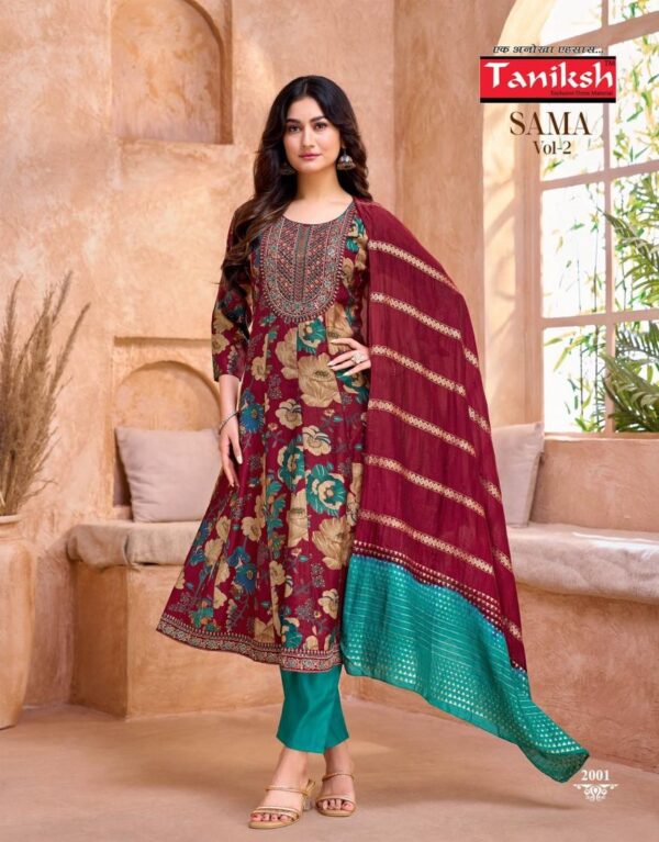 taniksh sama vol 2 series 2001-2006 VERTICAL wholesale readymade suit  taniksh sama vol 2 series 2001-2006 VERTICAL wholesale readymade suit , taniksh sama vol 2 series 2001-2006 VERTICAL wholesale readymade suit  surat, taniksh sama vol 2 series 2001-2006 VERTICAL wholesale readymade suit  new latest catalog, taniksh sama vol 2 series 2001-2006 VERTICAL wholesale readymade suit  wholesale surat, taniksh sama vol 2 series 2001-2006 VERTICAL wholesale readymade suit  single, taniksh sama vol 2 series 2001-2006 VERTICAL wholesale readymade suit  catalog price, taniksh sama vol 2 series 2001-2006 VERTICAL wholesale readymade suit  salwar suit, taniksh sama vol 2 series 2001-2006 VERTICAL wholesale readymade suit  dresses, taniksh sama vol 2 series 2001-2006 VERTICAL wholesale readymade suit  indian salwar suit, taniksh sama vol 2 series 2001-2006 VERTICAL wholesale readymade suit  dress material taniksh sama vol 2 series 2001 2006 vertical wholesale readymade suit 3 2025 05 11 23 02 24 
                     taniksh sama vol 2 series 2001-2006 VERTICAL wholesale readymade suit 
                     
                     
                     
                     Specification :
                     
                        
                           
						   
								Product Date:
								11-05-2025
							
                             							
								Name:
								Taniksh Sama Vol 2 Series 2001-2006 Vertical Wholesale Readymade Suit 
							
																					
								Cname:
								 Sama Vol 2
							
														
								Brand:
								Tanishk Fashion
							
							
														
								Total Design:
								6 Pcs
							
														
														
								Per Piece Rate:
								INR 830
							
														
														
								Full Catalog Rate:
								INR 4980								+ (5 % GST) + Shipping Charge
								
							
														
														
								Weight:
								6 Kg
							
																					
								Moq:
								Minimum 6 Pcs
							
														
														
														
								Type:
								Printed Salwar Kameez, Readymade Suits
							
														
							
							
														
								Fabric:
								
									Fancy								
							
																																																								
														
														
														
								Other Details:
								🙏🏻TANIKSH🙏🏻BRAND
(REDYMADE CATALOGUE) 
👗SAMA VOL 2 
✅TOP: VERTICAL FABRICS DISCHARGE PRINT
✅WITH EMBROIDERY WORK
✅BOTTOM: VERTICAN PENT 
✅DUPATTA:FANCY DUPATTA 
✅ ANARKALLI STYLE
✅SIZE:M,L,XL,XXL
💸RATE: 830/- 
✅BEST DESIGNS 
✅LATEST COLOURS
✅RICH COMBINATIONS 
🎒:Bag packing
😍hurry !!!book new
😍 Limited Editions
