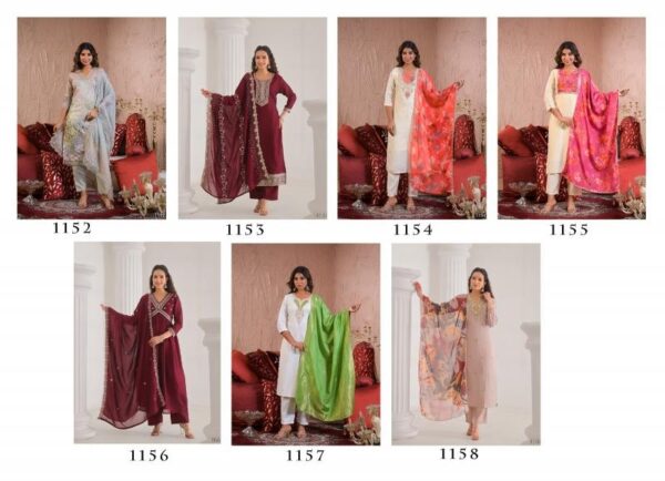 tanisha vol 21 series 1152-1158 fancy wholesale readymade suit  tanisha vol 21 series 1152-1158 fancy wholesale readymade suit , tanisha vol 21 series 1152-1158 fancy wholesale readymade suit  surat, tanisha vol 21 series 1152-1158 fancy wholesale readymade suit  new latest catalog, tanisha vol 21 series 1152-1158 fancy wholesale readymade suit  wholesale surat, tanisha vol 21 series 1152-1158 fancy wholesale readymade suit  single, tanisha vol 21 series 1152-1158 fancy wholesale readymade suit  catalog price, tanisha vol 21 series 1152-1158 fancy wholesale readymade suit  salwar suit, tanisha vol 21 series 1152-1158 fancy wholesale readymade suit  dresses, tanisha vol 21 series 1152-1158 fancy wholesale readymade suit  indian salwar suit, tanisha vol 21 series 1152-1158 fancy wholesale readymade suit  dress material tanisha vol 21 series 1152 1158 fancy wholesale readymade suit 6 2025 04 30 16 01 00 
                     tanisha vol 21 series 1152-1158 fancy wholesale readymade suit 
                     
                     
                     
                     Specification :
                     
                        
                           
						   
								Product Date:
								30-04-2025
							
                             							
								Name:
								Tanisha Vol 21 Series 1152-1158 Fancy Wholesale Readymade Suit 
							
																					
								Cname:
								Tanisha Vol 21 
							
														
								Brand:
								
							
							
														
								Total Design:
								7 Pcs
							
														
														
								Per Piece Rate:
								INR 890
							
														
														
								Full Catalog Rate:
								INR 6230								+ (5 % GST) + Shipping Charge
								
							
														
														
								Weight:
								7 Kg
							
																					
								Moq:
								Minimum 7 Pcs
							
														
														
														
								Type:
								Readymade Suits
							
														
							
							
														
								Fabric:
								
									Fancy								
							
																																																								
														
														
														
								Other Details:
								
	
		
			
			Traditional elegance Festive Kurta Set.

			Catalog Name: - Tanisha Vol 21.

			Fabric Details in the Images.

			Work: - Embroidered.
			Size: - M (38), L (40), XL (42), XXL (44).

			GST: - 12%.

			Rate:-
			1152/1155/1158:-799/-.
			1153:-999/-.
			1154/1157:-899/-.
			1156:-999/-.