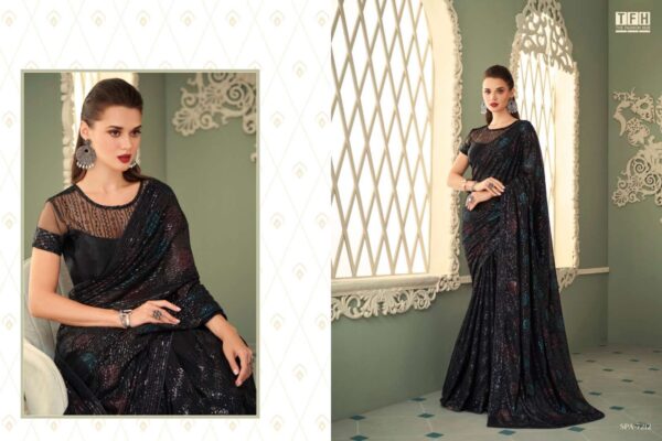 tfh sparkle-3 designer pure georgette saree - Image 13