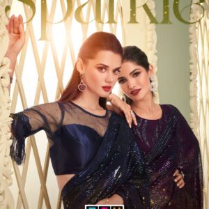 tfh sparkle-3 designer pure georgette saree