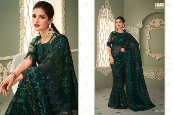 tfh sparkle-3 designer pure georgette saree - Image 6