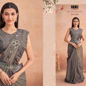 TFH SUPER LADY designer FANCY MATERIAL saree