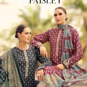 the hermitage shop paisely series 001-006 Pure Viscose Lawn wholesale suit
