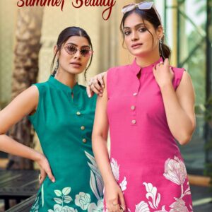 tips & tops summer beauty series 1001-1006 Heavy Reyon Print wholesale co-ord sets