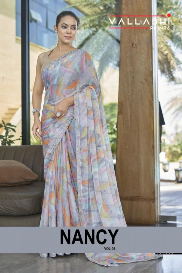 vallabhi prints nancy vol 6 series 151608-151613 CHIFFON wholesale saree  vallabhi prints nancy vol 6 series 151608-151613 CHIFFON wholesale saree, vallabhi prints nancy vol 6 series 151608-151613 CHIFFON wholesale saree surat, vallabhi prints nancy vol 6 series 151608-151613 CHIFFON wholesale saree new latest catalog, vallabhi prints nancy vol 6 series 151608-151613 CHIFFON wholesale saree wholesale surat, vallabhi prints nancy vol 6 series 151608-151613 CHIFFON wholesale saree single, vallabhi prints nancy vol 6 series 151608-151613 CHIFFON wholesale saree catalog price, vallabhi prints nancy vol 6 series 151608-151613 CHIFFON wholesale saree salwar suit, vallabhi prints nancy vol 6 series 151608-151613 CHIFFON wholesale saree dresses, vallabhi prints nancy vol 6 series 151608-151613 CHIFFON wholesale saree indian salwar suit, vallabhi prints nancy vol 6 series 151608-151613 CHIFFON wholesale saree dress material vallabhi prints nancy vol 6 series 151608 151613 chiffon wholesale saree 4 2025 05 11 22 56 36 
                     vallabhi prints nancy vol 6 series 151608-151613 CHIFFON wholesale saree
                     
                     
                     
                     Specification :
                     
                        
                           
						   
								Product Date:
								11-05-2025
							
                             							
								Name:
								Vallabhi Prints Nancy Vol 6 Series 151608-151613 Chiffon Wholesale Saree
							
																					
								Cname:
								Nancy Vol 6
							
														
								Brand:
								Vallabhi Prints
							
							
														
								Total Design:
								6 Pcs
							
														
														
								Per Piece Rate:
								INR 760
							
														
														
								Full Catalog Rate:
								INR 4560								+ (5 % GST) + Shipping Charge
								
							
														
														
								Weight:
								6 Kg
							
																					
								Moq:
								Minimum 6 Pcs
							
														
														
														
								Type:
								Printed Sarees
							
														
							
							
														
								Fabric:
								
									Chiffon								
							
																																																								
														
														
														
								Other Details:
								
	
		
			
			VALLABHI PRINTS COLLECTION
			CATALOG :NANCY-06
			SET : 6 PCS
			PATTERN : LEAF PRINT WITH LACE BORDER
			FABRIC : CHIFFON
			RATE : 760/-* 