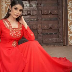 VARDAN SUGAR VOL-2 Heavy Maslin With Heavy Embroidery Inner Stiched gown