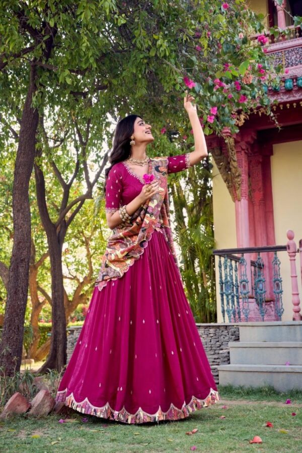 varnika lnb1237 vichitra silk wholesale lehenga - Image 4