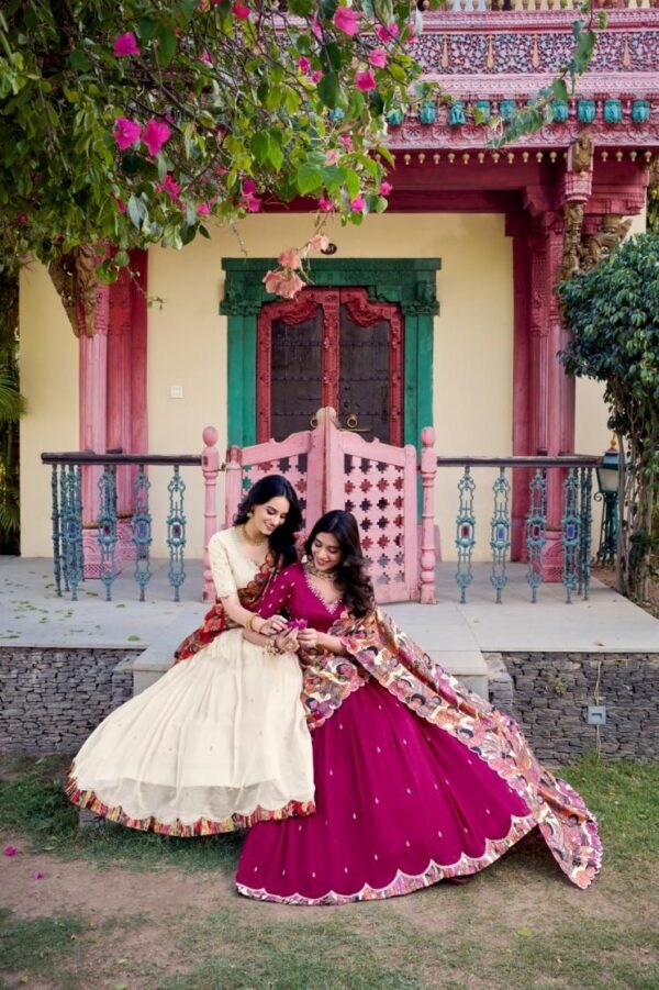 varnika lnb1237 vichitra silk wholesale lehenga - Image 5