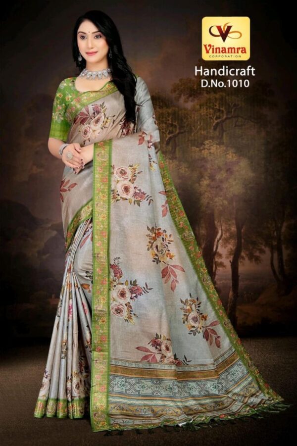 vinamra corporation handicraft vol 1 series 1001-1011 gold zari fashionable sarees  vinamra corporation handicraft vol 1 series 1001-1011 gold zari fashionable sarees, vinamra corporation handicraft vol 1 series 1001-1011 gold zari fashionable sarees surat, vinamra corporation handicraft vol 1 series 1001-1011 gold zari fashionable sarees new latest catalog, vinamra corporation handicraft vol 1 series 1001-1011 gold zari fashionable sarees wholesale surat, vinamra corporation handicraft vol 1 series 1001-1011 gold zari fashionable sarees single, vinamra corporation handicraft vol 1 series 1001-1011 gold zari fashionable sarees catalog price, vinamra corporation handicraft vol 1 series 1001-1011 gold zari fashionable sarees salwar suit, vinamra corporation handicraft vol 1 series 1001-1011 gold zari fashionable sarees dresses, vinamra corporation handicraft vol 1 series 1001-1011 gold zari fashionable sarees indian salwar suit, vinamra corporation handicraft vol 1 series 1001-1011 gold zari fashionable sarees dress material vinamra corporation handicraft vol 1 series 1001 1011 gold zari fashionable sarees 6 2025 05 03 19 54 36 
                     vinamra corporation handicraft vol 1 series 1001-1011 gold zari fashionable sarees
                     
                     
                     
                     Specification :
                     
                        
                           
						   
								Product Date:
								03-05-2025
							
                             							
								Name:
								Vinamra Corporation Handicraft Vol 1 Series 1001-1011 Gold Zari Fashionable Sarees
							
																					
								Cname:
								 Handicraft Vol 1
							
														
								Brand:
								Vinamra
							
							
														
								Total Design:
								11 Pcs
							
														
														
								Per Piece Rate:
								INR 410
							
														
														
								Full Catalog Rate:
								INR 4510								+ (5 % GST) + Shipping Charge
								
							
														
														
								Weight:
								11 Kg
							
																					
								Moq:
								Minimum 11 Pcs
							
														
														
														
								Type:
								Printed Sarees
							
														
							
							
														
								Fabric:
								
									Fancy								
							
																																																								
														
														
														
								Other Details:
								Vinamra Corporation 
New packing start 
handicraft  vol.1 
rate 410/- pouch packing   
fabrics  gold zari