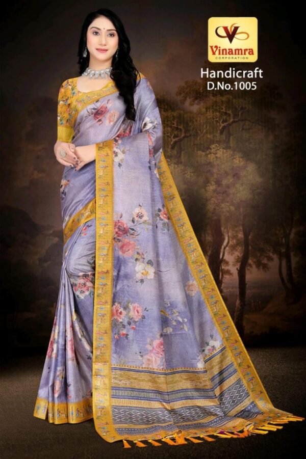 vinamra corporation handicraft vol 1 series 1001-1011 gold zari fashionable sarees  vinamra corporation handicraft vol 1 series 1001-1011 gold zari fashionable sarees, vinamra corporation handicraft vol 1 series 1001-1011 gold zari fashionable sarees surat, vinamra corporation handicraft vol 1 series 1001-1011 gold zari fashionable sarees new latest catalog, vinamra corporation handicraft vol 1 series 1001-1011 gold zari fashionable sarees wholesale surat, vinamra corporation handicraft vol 1 series 1001-1011 gold zari fashionable sarees single, vinamra corporation handicraft vol 1 series 1001-1011 gold zari fashionable sarees catalog price, vinamra corporation handicraft vol 1 series 1001-1011 gold zari fashionable sarees salwar suit, vinamra corporation handicraft vol 1 series 1001-1011 gold zari fashionable sarees dresses, vinamra corporation handicraft vol 1 series 1001-1011 gold zari fashionable sarees indian salwar suit, vinamra corporation handicraft vol 1 series 1001-1011 gold zari fashionable sarees dress material vinamra corporation handicraft vol 1 series 1001 1011 gold zari fashionable sarees 7 2025 05 03 19 54 36 
                     vinamra corporation handicraft vol 1 series 1001-1011 gold zari fashionable sarees
                     
                     
                     
                     Specification :
                     
                        
                           
						   
								Product Date:
								03-05-2025
							
                             							
								Name:
								Vinamra Corporation Handicraft Vol 1 Series 1001-1011 Gold Zari Fashionable Sarees
							
																					
								Cname:
								 Handicraft Vol 1
							
														
								Brand:
								Vinamra
							
							
														
								Total Design:
								11 Pcs
							
														
														
								Per Piece Rate:
								INR 410
							
														
														
								Full Catalog Rate:
								INR 4510								+ (5 % GST) + Shipping Charge
								
							
														
														
								Weight:
								11 Kg
							
																					
								Moq:
								Minimum 11 Pcs
							
														
														
														
								Type:
								Printed Sarees
							
														
							
							
														
								Fabric:
								
									Fancy								
							
																																																								
														
														
														
								Other Details:
								Vinamra Corporation 
New packing start 
handicraft  vol.1 
rate 410/- pouch packing   
fabrics  gold zari