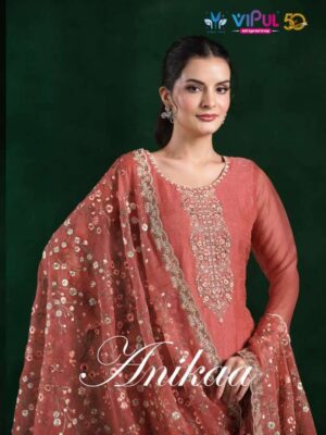 vipul fashion - anika   vipul fashion anika 6141 6146 series embroidery work with swarovski chffon fancy suit suppler surat.jpeg