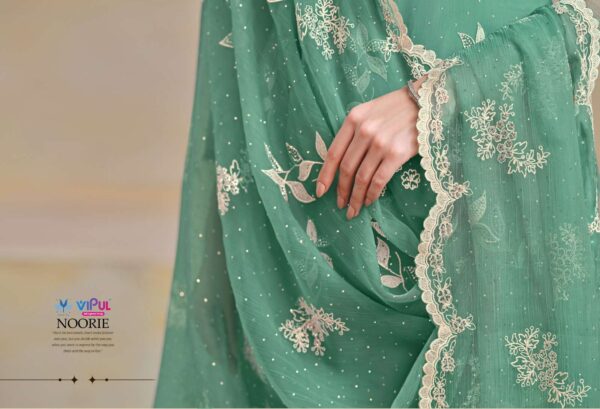 vipul fashion - noorie   vipul noorie 5961 5966 series heavy embroidered unstitch salwar kameez wholesale surat 3 2025 05 20 15 31 56.jpg vipul noorie 5961-5966 series heavy embroidered unstitch salwar kameez wholesale surat Catalogue Name : 20th May 2025 Name of Product : vipul fashion - noorie  No of Design : 6 Piece (MOQ : 1 Set) Product Rate Per Piece : ₹ 2226 / Per Piece Product Full Catalogue Rate : ₹ 13356 (GST Extra) Full Catalogue Weight : 6 KG Product Type & Size: unstitched Product Details: