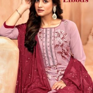vishnu libbas series 17001-17012 georgette brasso wholesale saree