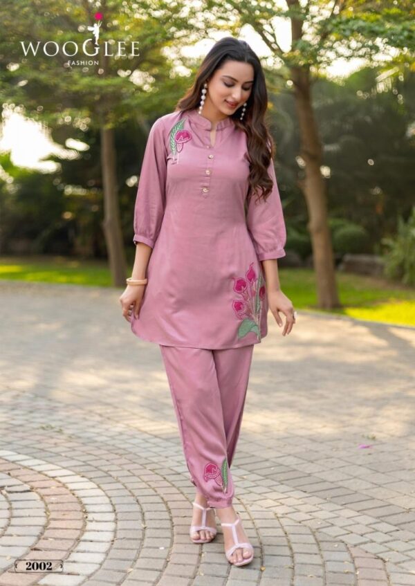 wooglee rich look series 2001-2004 Viscose Satin wholesale co-ord sets  wooglee rich look series 2001-2004 Viscose Satin wholesale co-ord sets, wooglee rich look series 2001-2004 Viscose Satin wholesale co-ord sets surat, wooglee rich look series 2001-2004 Viscose Satin wholesale co-ord sets new latest catalog, wooglee rich look series 2001-2004 Viscose Satin wholesale co-ord sets wholesale surat, wooglee rich look series 2001-2004 Viscose Satin wholesale co-ord sets single, wooglee rich look series 2001-2004 Viscose Satin wholesale co-ord sets catalog price, wooglee rich look series 2001-2004 Viscose Satin wholesale co-ord sets salwar suit, wooglee rich look series 2001-2004 Viscose Satin wholesale co-ord sets dresses, wooglee rich look series 2001-2004 Viscose Satin wholesale co-ord sets indian salwar suit, wooglee rich look series 2001-2004 Viscose Satin wholesale co-ord sets dress material wooglee rich look series 2001 2004 viscose satin wholesale co ord sets 2 2025 04 30 16 02 32 
                     wooglee rich look series 2001-2004 Viscose Satin wholesale co-ord sets
                     
                     
                     
                     Specification :
                     
                        
                           
						   
								Product Date:
								30-04-2025
							
                             							
								Name:
								Wooglee Rich Look Series 2001-2004 Viscose Satin Wholesale Co-ord Sets
							
																					
								Cname:
								Rich Look 
							
														
								Brand:
								Wooglee
							
							
														
								Total Design:
								4 Pcs
							
														
														
								Per Piece Rate:
								INR 995
							
														
														
								Full Catalog Rate:
								INR 3980								+ (5 % GST) + Shipping Charge
								
							
														
														
								Weight:
								4 Kg
							
																					
								Moq:
								Minimum 4 Pcs
							
														
														
														
								Type:
								Printed Kurtis, Kurti With Buttom
							
														
							
							
														
								Fabric:
								
									Heavy Viscose								
							
																																																								
														
														
														
								Other Details:
								Label : WOOGLEE
Catalog : Rich Look
Design : 4
Top  : Viscose Satin
Work : Thread & Patch work
Bottom : Viscose Satin
Size :  S(36), M(38), L(40), XL(42), XXL(44), 3XL(46)

Rate :  995/ Pic + GST

Dispatch with in 3-4 days