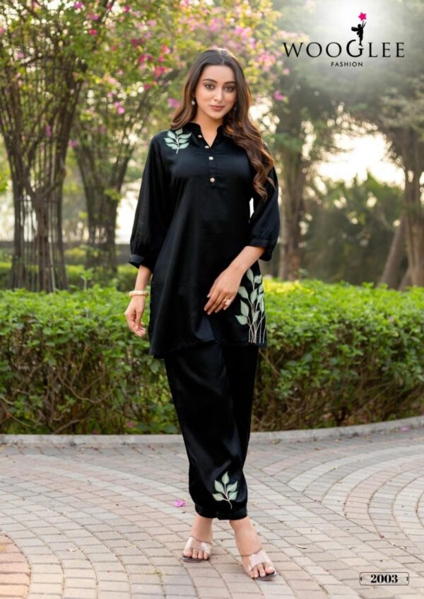 wooglee rich look series 2001-2004 Viscose Satin wholesale co-ord sets  wooglee rich look series 2001-2004 Viscose Satin wholesale co-ord sets, wooglee rich look series 2001-2004 Viscose Satin wholesale co-ord sets surat, wooglee rich look series 2001-2004 Viscose Satin wholesale co-ord sets new latest catalog, wooglee rich look series 2001-2004 Viscose Satin wholesale co-ord sets wholesale surat, wooglee rich look series 2001-2004 Viscose Satin wholesale co-ord sets single, wooglee rich look series 2001-2004 Viscose Satin wholesale co-ord sets catalog price, wooglee rich look series 2001-2004 Viscose Satin wholesale co-ord sets salwar suit, wooglee rich look series 2001-2004 Viscose Satin wholesale co-ord sets dresses, wooglee rich look series 2001-2004 Viscose Satin wholesale co-ord sets indian salwar suit, wooglee rich look series 2001-2004 Viscose Satin wholesale co-ord sets dress material wooglee rich look series 2001 2004 viscose satin wholesale co ord sets 3 2025 04 30 16 02 32 
                     wooglee rich look series 2001-2004 Viscose Satin wholesale co-ord sets
                     
                     
                     
                     Specification :
                     
                        
                           
						   
								Product Date:
								30-04-2025
							
                             							
								Name:
								Wooglee Rich Look Series 2001-2004 Viscose Satin Wholesale Co-ord Sets
							
																					
								Cname:
								Rich Look 
							
														
								Brand:
								Wooglee
							
							
														
								Total Design:
								4 Pcs
							
														
														
								Per Piece Rate:
								INR 995
							
														
														
								Full Catalog Rate:
								INR 3980								+ (5 % GST) + Shipping Charge
								
							
														
														
								Weight:
								4 Kg
							
																					
								Moq:
								Minimum 4 Pcs
							
														
														
														
								Type:
								Printed Kurtis, Kurti With Buttom
							
														
							
							
														
								Fabric:
								
									Heavy Viscose								
							
																																																								
														
														
														
								Other Details:
								Label : WOOGLEE
Catalog : Rich Look
Design : 4
Top  : Viscose Satin
Work : Thread & Patch work
Bottom : Viscose Satin
Size :  S(36), M(38), L(40), XL(42), XXL(44), 3XL(46)

Rate :  995/ Pic + GST

Dispatch with in 3-4 days