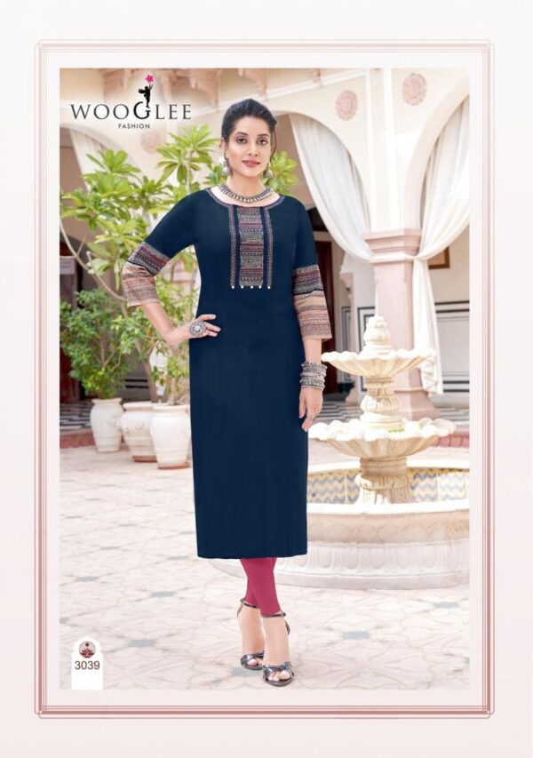 wooglee salonee vol 8 series 3037-3042 rayon wholesale kurti  wooglee salonee vol 8 series 3037-3042 rayon wholesale kurti , wooglee salonee vol 8 series 3037-3042 rayon wholesale kurti  surat, wooglee salonee vol 8 series 3037-3042 rayon wholesale kurti  new latest catalog, wooglee salonee vol 8 series 3037-3042 rayon wholesale kurti  wholesale surat, wooglee salonee vol 8 series 3037-3042 rayon wholesale kurti  single, wooglee salonee vol 8 series 3037-3042 rayon wholesale kurti  catalog price, wooglee salonee vol 8 series 3037-3042 rayon wholesale kurti  salwar suit, wooglee salonee vol 8 series 3037-3042 rayon wholesale kurti  dresses, wooglee salonee vol 8 series 3037-3042 rayon wholesale kurti  indian salwar suit, wooglee salonee vol 8 series 3037-3042 rayon wholesale kurti  dress material wooglee salonee vol 8 series 3037 3042 rayon wholesale kurti 10 2025 05 17 17 37 41 
                     wooglee salonee vol 8 series 3037-3042 rayon wholesale kurti 
                     
                     
                     
                     Specification :
                     
                        
                           
						   
								Product Date:
								17-05-2025
							
                             							
								Name:
								Wooglee Salonee Vol 8 Series 3037-3042 Rayon Wholesale Kurti 
							
																					
								Cname:
								Salonee Vol 8 
							
														
								Brand:
								Wooglee
							

														
								Total Design:
								6 Pcs
							
							
														
								Per Piece Rate:
								INR 460
							
							
														
								Full Catalog Rate:
								INR 2760								+ (5 % GST) + Shipping Charge
								
							
							
														
								Weight:
								6 Kg
							
																					
								Moq:
								Minimum 6 Pcs
							
							
							
														
								Type:
								Embroidery Kurti
							
							


														
								Fabric:
								
									Fancy Rayon								
							
																																																	
							
							
														
								Other Details:
								
	
		
			
			Brand Name : WOOGLEE....

			Catalog : Salonee vol 8

			Design : 6

			Fabric : Heavy Rayon
			Work : Tread & Hand work
			Size :S(36), M(38), L(40), XL(42), XXL(44), XXXL(46)

			Rate : 460/-  Pic + 5% GST  

			Dispatched with 3-4 days
