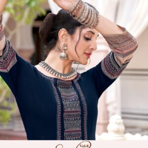 wooglee salonee vol 8 series 3037-3042 rayon wholesale kurti