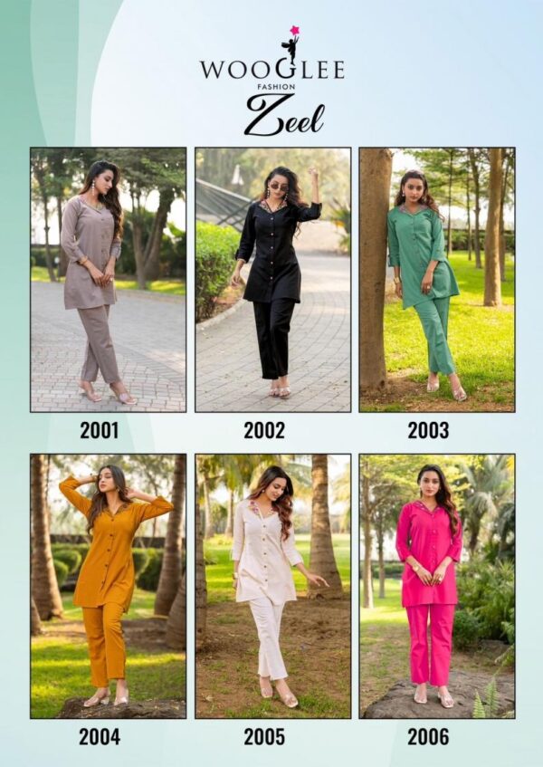 wooglee zeel series 2001-2006 cotton flex wholesale co-ord sets - Image 4