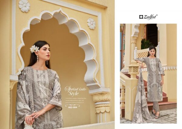 zulfat noor vol 3 series 662001-662008 cotton wholesale suit - Image 12