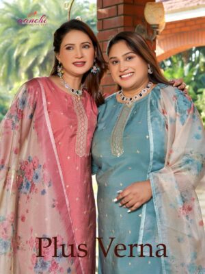 aanchi - plus verna   aanchi plus verna roman latest designer casual wear readymade kurti combo set supplier surat 2025 06.jpeg