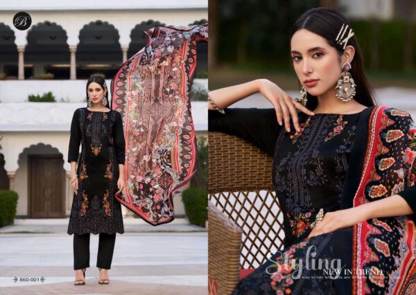 belliza designer studio - zarqash vol-6   belliza designer zarqash vol 6 colors jam with exclusie heavy embroidered slawar suits exporter surat 2 2025 06 02 15 56 27.jpg belliza designer zarqash vol-6 colors jam with exclusie heavy embroidered slawar suits exporter surat Catalogue Name : 2nd Jun 2025 Name of Product : belliza designer studio - zarqash vol-6  No of Design : 6 Piece (MOQ : 1 Set) Product Rate Per Piece : ₹ 795 / Per Piece Product Full Catalogue Rate : ₹ 4770 (GST Extra) Full Catalogue Weight : 6 KG Product Type & Size: unstitched Product Details: 
					 ZARQASH VOL 6 by BELLIZA
 COTTON MAL MAL DIGITAL
HEAVY KARACHI EMBROIDERY

BelliZa DesigNer StuDio

                     presents

            ZARQASH VOL 6
 premium designer collection
                 
Top: 100% Pure Heavy Jam with Designer Heavy Embroidery Work + Heavy Daman Boring Work with Scalloping (2.50 mtrs apx)

Dupatta: 100% Pure Cotton Mal Mal 4 side Box Digital Print (2.30 mtrs apx)

Bottom: 100% Pure Viscose Rayon(3 mtrs apx)

Pcs: 08

 Rate: 795/- + GST 
 
 Book Now