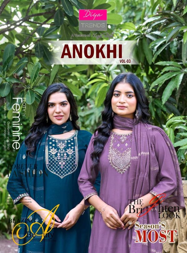 diya trends - anokhi vol-3   diya trends anokhi vol 3 3001 3008 series fancy embroidered straight cut kurti supplier surat 2025 0.jpeg