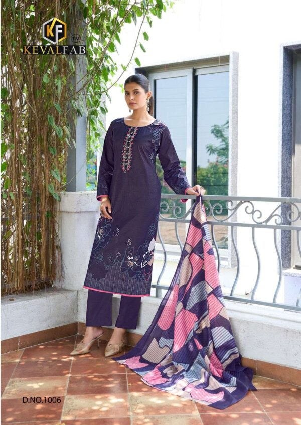 keval fab - aalya vol-1   keval fab aalya vol 1 1001 1008 series cotton with expansive mirror work suit supplier surat 1 2025 06 03 13 51 36.jpg keval fab aalya vol-1 1001-1008 series cotton with expansive mirror work suit supplier surat Catalogue Name : 3rd Jun 2025 Name of Product : keval fab - aalya vol-1  No of Design : 8 Piece (MOQ : 1 Set) Product Rate Per Piece : ₹ 550 / Per Piece Product Full Catalogue Rate : ₹ 4400 (GST Extra) Full Catalogue Weight : 8 KG Product Type & Size: unstitched Product Details: 
					 KEVAL FAB
Presents

YOUR TRUSTED BRAND NAME

 Catalogue Name                                    
  
AALAYA VOL-1
       

 Heavy Luxury cotton COLLECTION   WITH EXPANSIVE Mirror Work  COLLECTION 

Details
Fabrics - HEAVY COTTON PRINT
CUT 
TOP 2.50Mtr
BOTTOM 2.50 Mtr
DUPATTA  2.25mtr ( Heavy Mal Mal Dupatta)

  Designs 08 Pcs 

RATE:-550+GST

LIMITED STOCK 
BOOK UR ORDER NOW

THANK YOU FOR SUPPORT
Regarding
Keval Fab
(India)