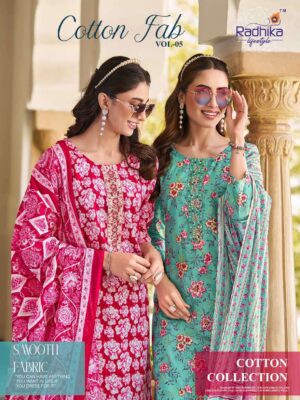 radhika lifestyle - cotton fab vol-5   radhika lifestyle cotton fab vol 5 5001 5008 series cotton print with embroidered salwar kameez supp.jpeg
