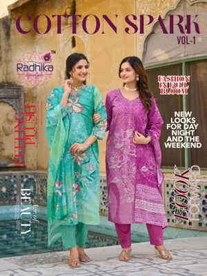 radhika lifestyle - cotton spark vol-1   radhika lifestyle cotton spark vol 1 placement print with fancy handwork cotton suit supplier surat.jpeg