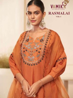 vamika - rasmalai vol-1   vamika rasmalai vol 1 colors cambric cotton with heavy handwork latest designer readymade salwar sui.jpeg