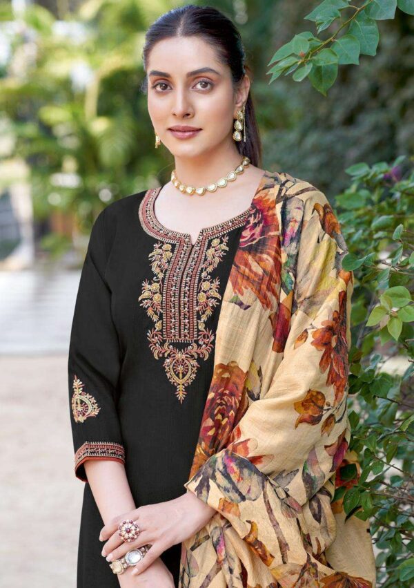 wooglee fashion - abhilasha   wooglee abhilasha 2001 2005 series viscose thred work salwar suit supplier surat 3 2025 06 02 16 20 30.jpg wooglee abhilasha 2001-2005 series viscose thred work salwar suit supplier surat Catalogue Name : 2nd Jun 2025 Name of Product : wooglee fashion - abhilasha  No of Design : 5 Piece (MOQ : 1 Set) Product Rate Per Piece : ₹ 995 / Per Piece Product Full Catalogue Rate : ₹ 4975 (GST Extra) Full Catalogue Weight : 5 KG Product Type & Size: S | M | L | XL | XXL | XXXL Product Details: 
					 
Label : WOOGLEE
Catalog : Abhilasha
Design : 5
Top  : Viscose Wevaing
Work : Thread & Hand work
Bottom : Viscose Wevaing
Duptta : Lagdi Musline Print
Size :  S(36), M(38), L(40), XL(42), XXL(44), 3XL(46)

Rate : Rs 995 / Pic + GST

Dispatch with in 3-4 days
 