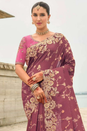 TATHASTU ANAARA 7200 WEDDING WEAR HEAVY WORK SILK SAREE