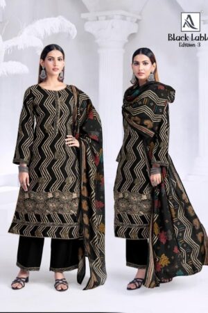 alok black lable vol 3 series 207088301 to 207088306 viscose rayon modern pakistani salwar kameez in wholesale surat