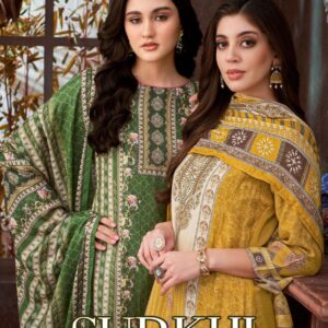 alok surkhi series 195177501 to 195177504 viscose shimmer rayon pakistani salwar kameez in wholesale surat