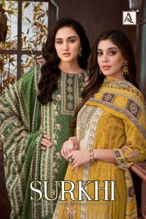 alok surkhi series 195177501 to 195177504 viscose shimmer rayon pakistani salwar kameez in wholesale surat