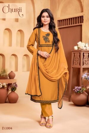churii aster series 1001 to 1005 elegance silk readymade combo suit in wholesale surat