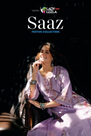 lady leela saaz series 31181 to 31184 viscose roman readymade party wear suit in wholesale surat
