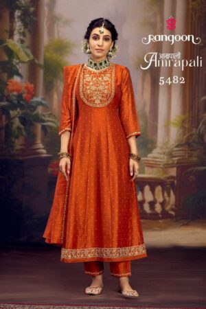 rangoon amrapali series 5481-5484 Silk wholesale readymade salwar kameez in surat