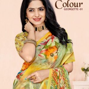 ruchi colour georgette vol 1 series 50701a to 50701F georgette best saree in wholesale surat
