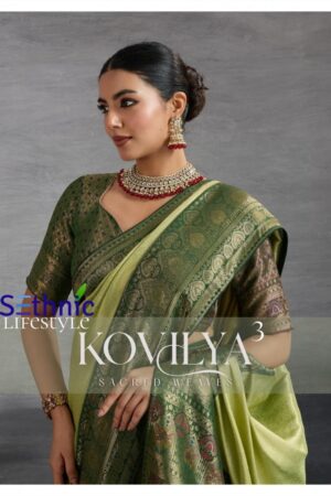 sethnic lifestyle kovilya vol 3 series 95009 TO 95012 gorgeous look kanjivaram silk sarees in wholesale surat